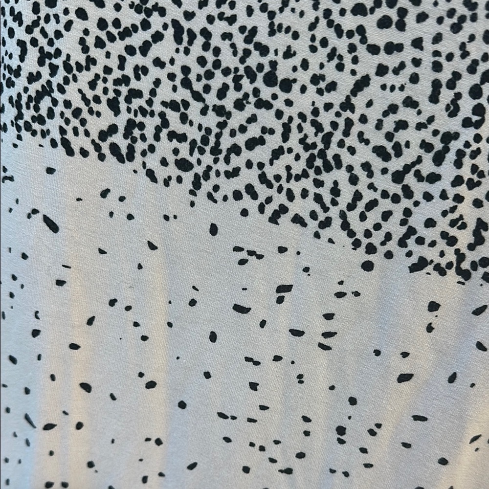 Women's Black and White Speckled Top - Picture 4 of 5